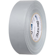 Silver duct tape roll with textured fabric tape and inner core