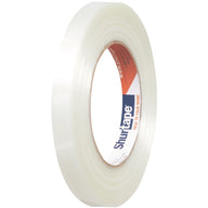 Shurtape GS490 filament strapping tape roll, translucent clear