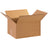 Corrugated shipping box, single-wall, open top, brown, 16 x 12 x 12 in