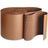 A-flute single-faced corrugated roll, brown, shown as two stacked rolls