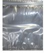 Clear plastic specimen transfer bags, stacked in a bundle