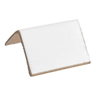 White strapping edge protector, 2x2x4 in, .120 in thick