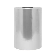 Clear plastic polyolefin shrink film roll, cylindrical wound sheet
