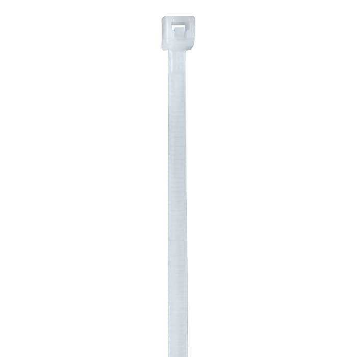 Natural nylon cable tie with locking head