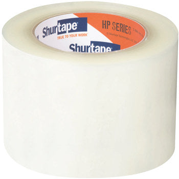 Shurtape clear carton tape roll, translucent tape wound around wide core
