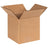 Corrugated shipping box, open top with brown kraft cardboard flaps