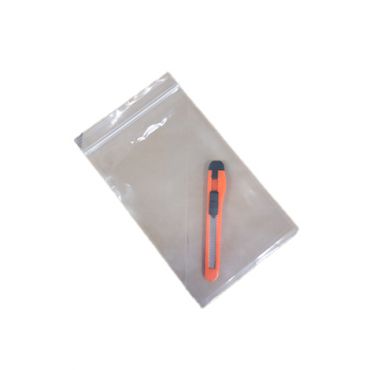 3 x 5 poly bag, clear 6 mil plastic pouch with sealed edge