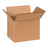 Single-wall corrugated shipping box 7x5x5 in, brown, open top