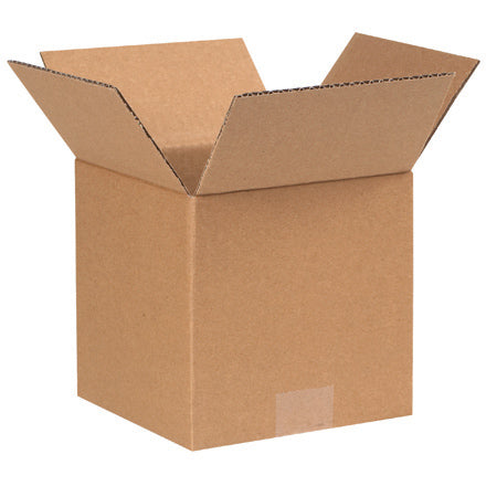 Single wall corrugated box, open top, brown kraft cardboard