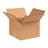 Corrugated cardboard shipping box, single wall, open top, brown