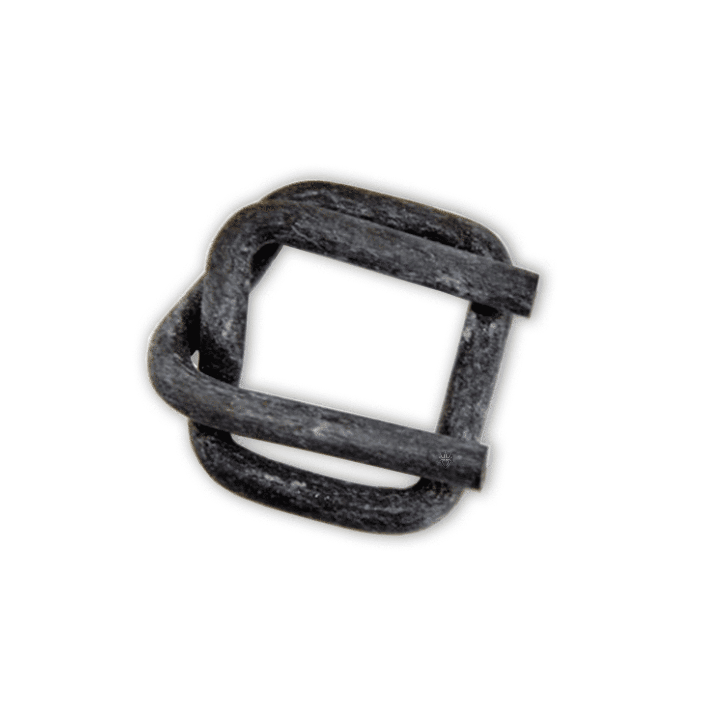 Heavy duty phosphated buckle 5/8 in, dark metal loop