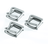 Galvanized 3/4-inch heavy duty buckle, metal loop with pin