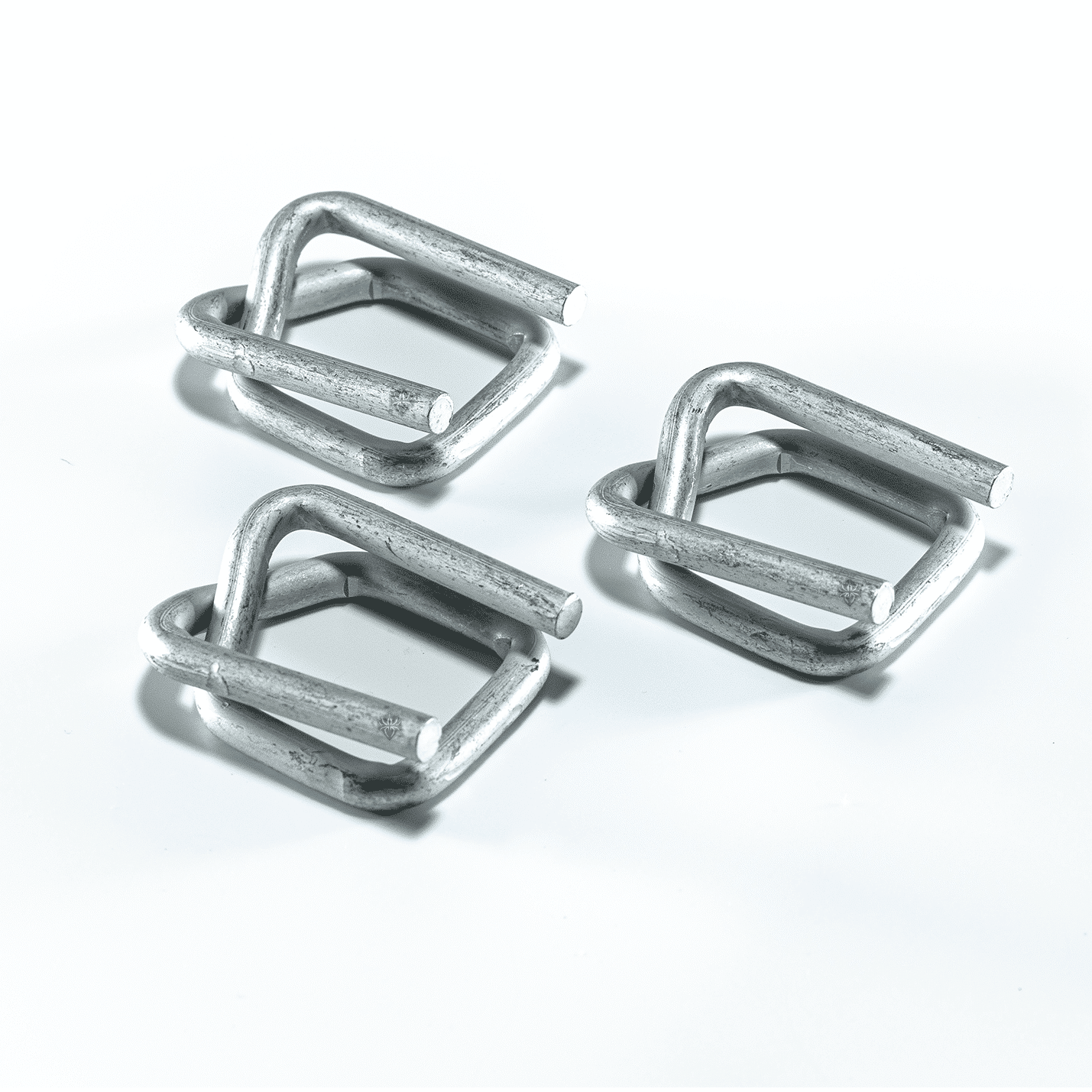 Heavy-duty galvanized buckle with U-strap and pin, metal hardware