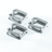 Heavy-duty galvanized buckle with U-strap and pin, metal hardware