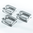 Set of four 5/8-in galvanized metal buckles with hinged loop