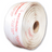 Woven strapping roll, 1-1/4 in wide, off-white with red printed markings