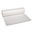 Clear recycled can liner roll, 60 gal size, 1.1 mil thick plastic sheet