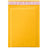 Kraft bubble mailer, 4 x 8 in, yellow with sealed flap