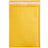Kraft bubble mailer envelope with self-seal flap, padded interior and paper texture