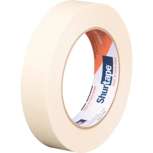 Shurtape CP106 masking tape roll, beige, 24 mm wide