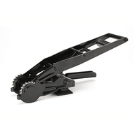 Heavy-duty long-handle lashing ratchet tool with black tensioner