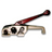 Heavy-duty tensioning tool with red handle and 1/4 in–3/4 in clamp head