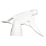 White trigger sprayer with short dip tube and curved handle