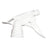 White trigger sprayer with short dip tube and curved handle