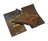 Amber re-closable seal-top bags, 2.5 x 9 in, 3 mil, folded pouches