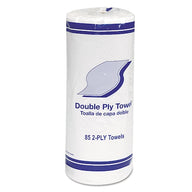 2-ply white kitchen paper towel roll, 85 sheets per roll