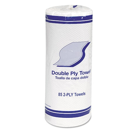 2-ply white kitchen paper towel roll, 85 sheets per roll