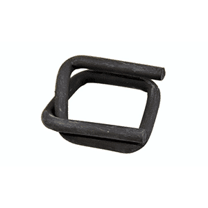 1-1/4 in heavy-duty phosphated steel buckle, dark metal loop frame