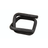 1-1/4 in heavy-duty phosphated steel buckle, dark metal loop frame
