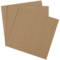 Tan chipboard pads, 40 x 48 in, 0.030 in thick, flat stack of 3 sheets