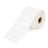 Roll of white rectangular label stickers with perforated tear edges