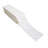 White 4x4 thermal transfer labels on fanfold sheet, perforated