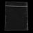 Reclosable poly bag, 4 x 4 in, 2 mil, transparent with sealed top
