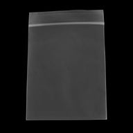 4x5 in 2 mil reclosable poly bag, translucent gray, with zip closure