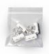 4 x 8, 2 mil clear reclosable poly bag, multiple pieces
