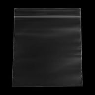 Reclosable poly bag, 5x5 in, clear, 2 mil, with resealable top