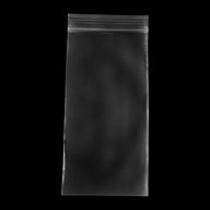 Reclosable poly bag with clear film and resealable top