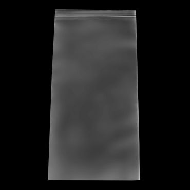 Reclosable 6 x 12 in, 2 mil clear poly bag with top seal