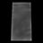 Reclosable 6 x 12 in, 2 mil clear poly bag with top seal