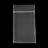 Reclosable poly bag, clear 2 mil, rectangular bag with zipper seal top