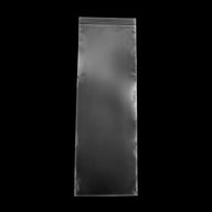 Translucent reclosable poly bag with a sealed top edge