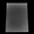 7 x 9 in reclosable clear 2-mil poly bag with top seal