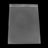 8 x 10 in reclosable 2 mil poly bag, clear plastic with top zipper seal