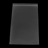 Reclosable poly bag, clear plastic with top seal, 8 x 12 in