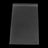 Reclosable poly bag, clear plastic with top seal, 8 x 12 in