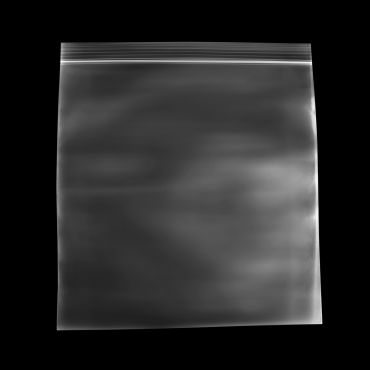Reclosable poly bag, clear plastic, 10x10 square, 2 mil